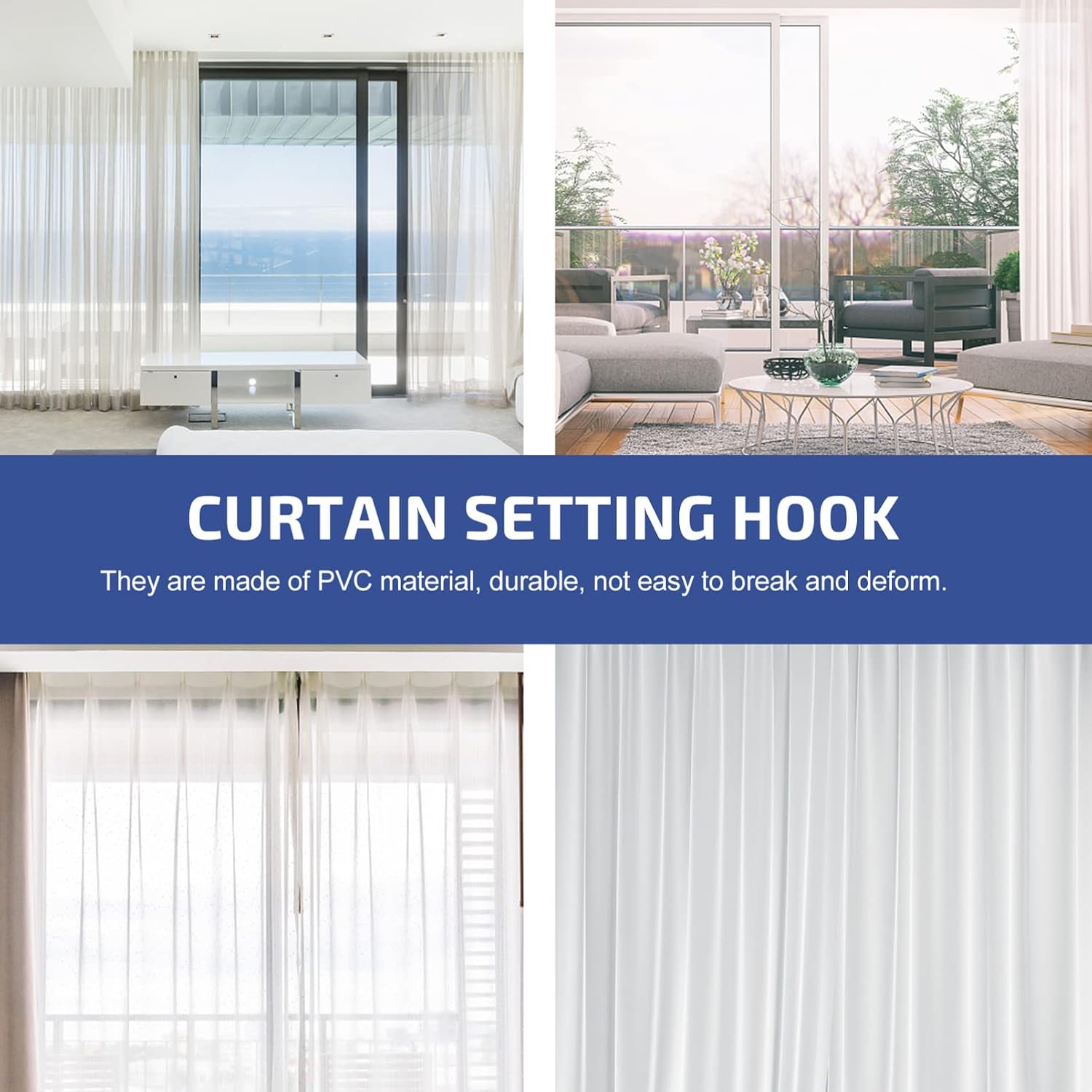 Unomor 24sets Vertical Blind Repair Carrier Stems Accessories for Vertical Blinds Easy Installation Replacement Parts Minimalist Design