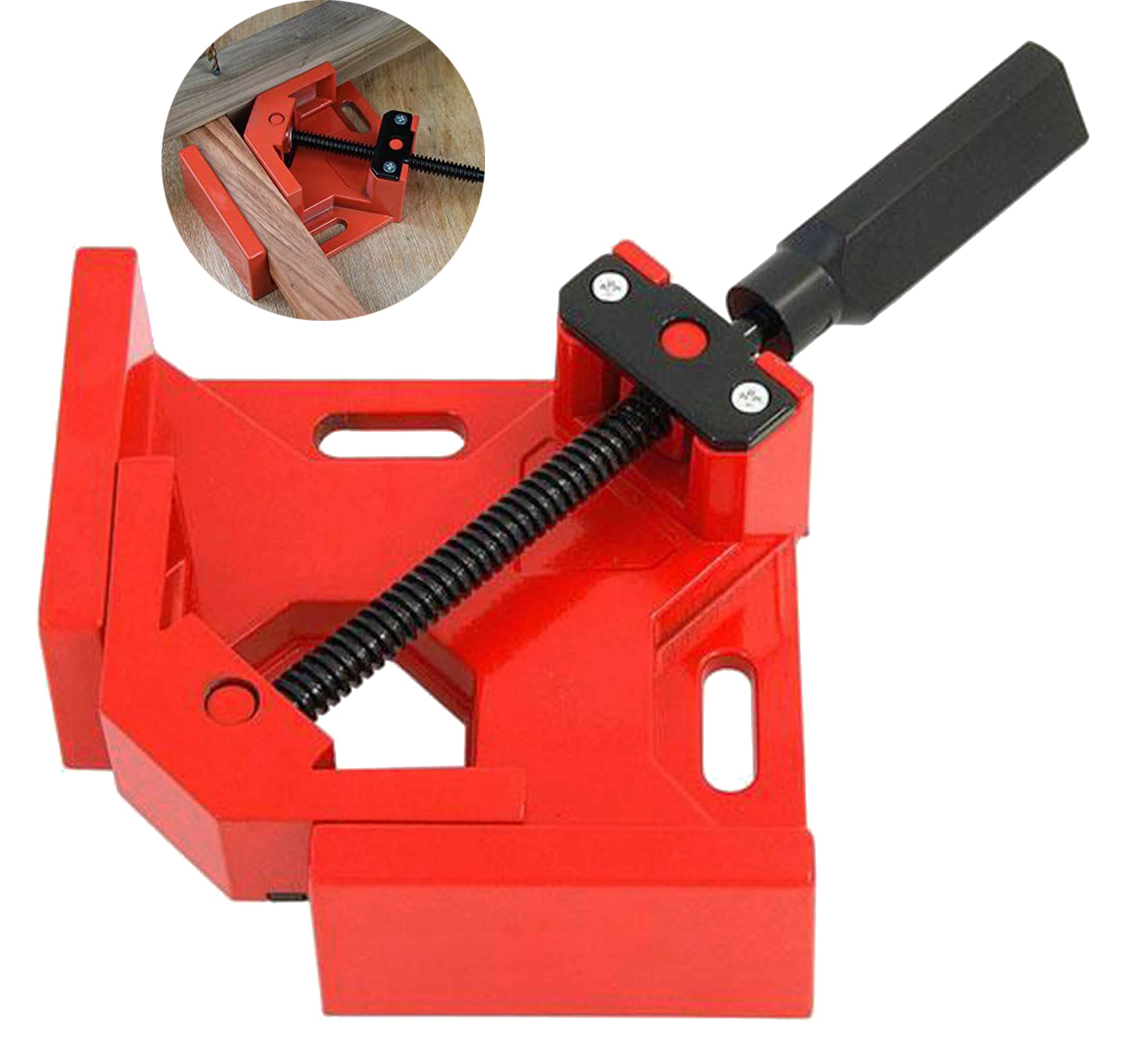 Juego de 4 escuadras sargento en angulo para soldar esquinas (compatible con metales), 68 mm