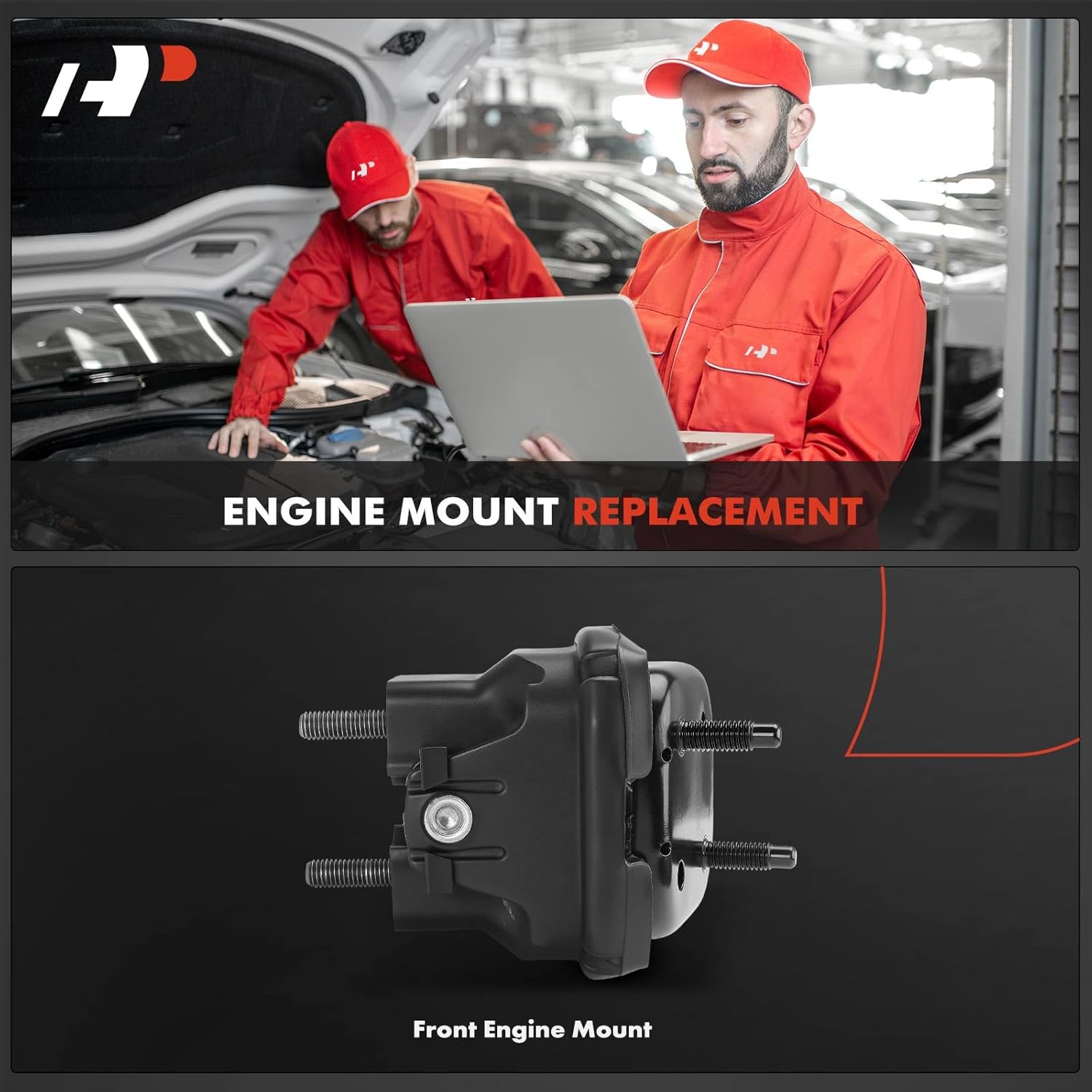 A-Premium Front Engine Motor Mount Compatible with Chevrolet Impala 2006-2009, Monte Carlo 2006-2007 & Buick LaCrosse 2008-2009, Allure 2008-2009 & Pontiac Grand Prix 2005-2008 & Oldsmobile Intrigue