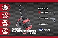 Vista 6 de Evike Airsoft - AW Tambor personalizado Airsoft Mag para pistolas y rifles de aire comprimido de gas (modelo: TM Hi-Capa/Rojo)