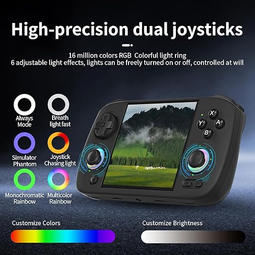 Miniatura 2 de Ayhgicxt RG CubeXX Retro Handheld Game Console with 3.95-inch IPS Screen RGB Lighting 64G TF Card Linux System and 3800mAh Battery Supports 5G WiFi