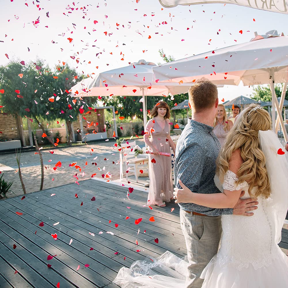 6000 Pezzi Coriandoli A Forma Di Cuore - 2.5cm Per Matrimoni, Compleanni, Baby Shower - Foto 8