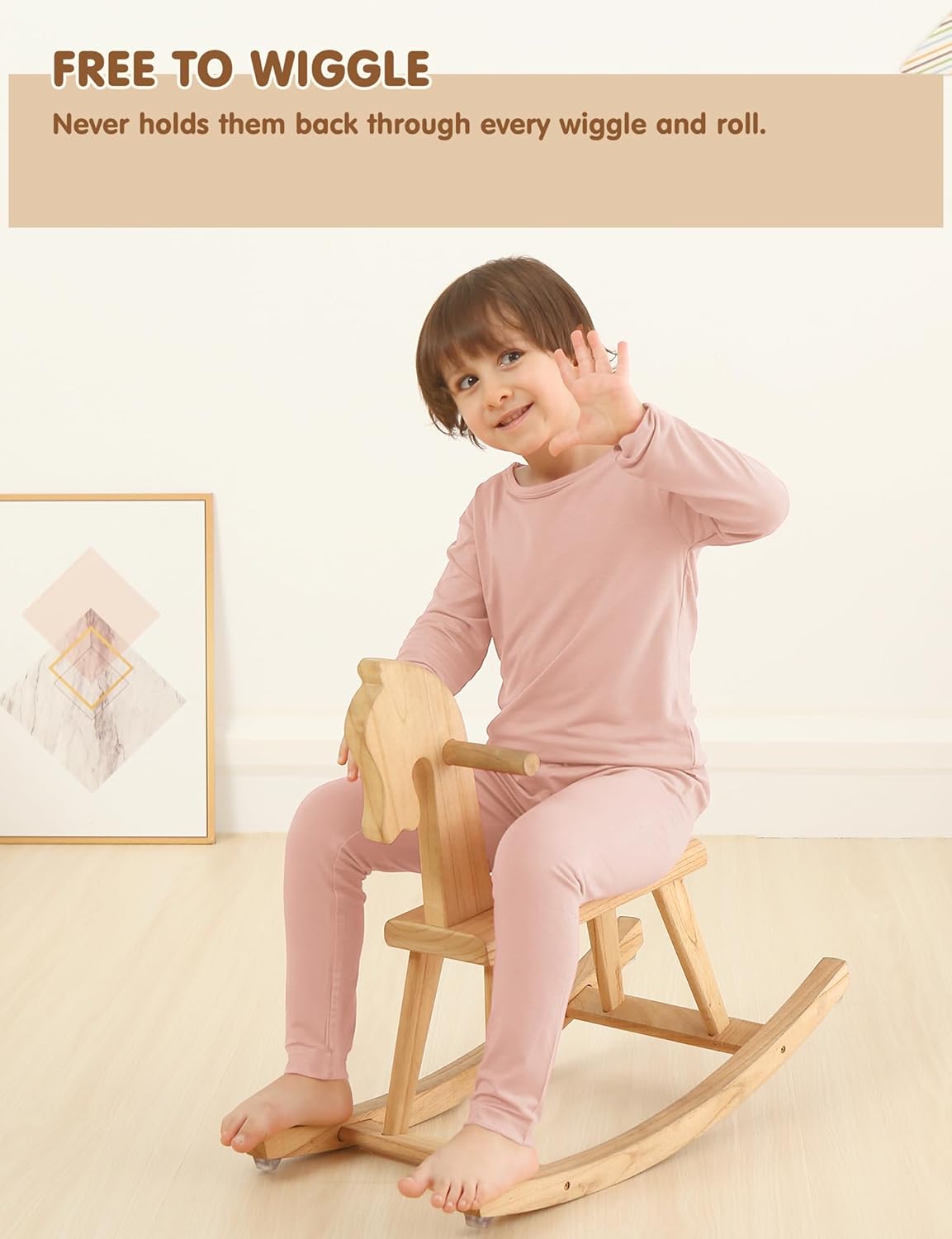 Jimonda Baby Boys Girls Pajama Sets Toddler Long Sleeve Sleepwear Sets Rayon from Bamboo Pajamas Sets 4pcs PJs 18M-8Y - Image 4