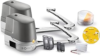 Somfy 2401288 - Torantrieb mit Flügelarm Evolvia Star | für Flügelhöhe und Breite max. 2 m | mit 3 Keypop Fernbedienungen, 1 Blinklicht