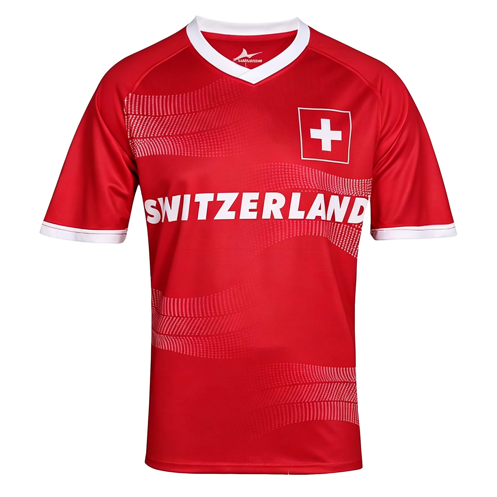 2026 Football Cup T Shirts Soccer Fans 48 National Teams Sport Casual National Flag Printing Short Sleeve Mens Womens Training Stretch Breathable Quick Dry Tee Shirt Switzerland S — image 1