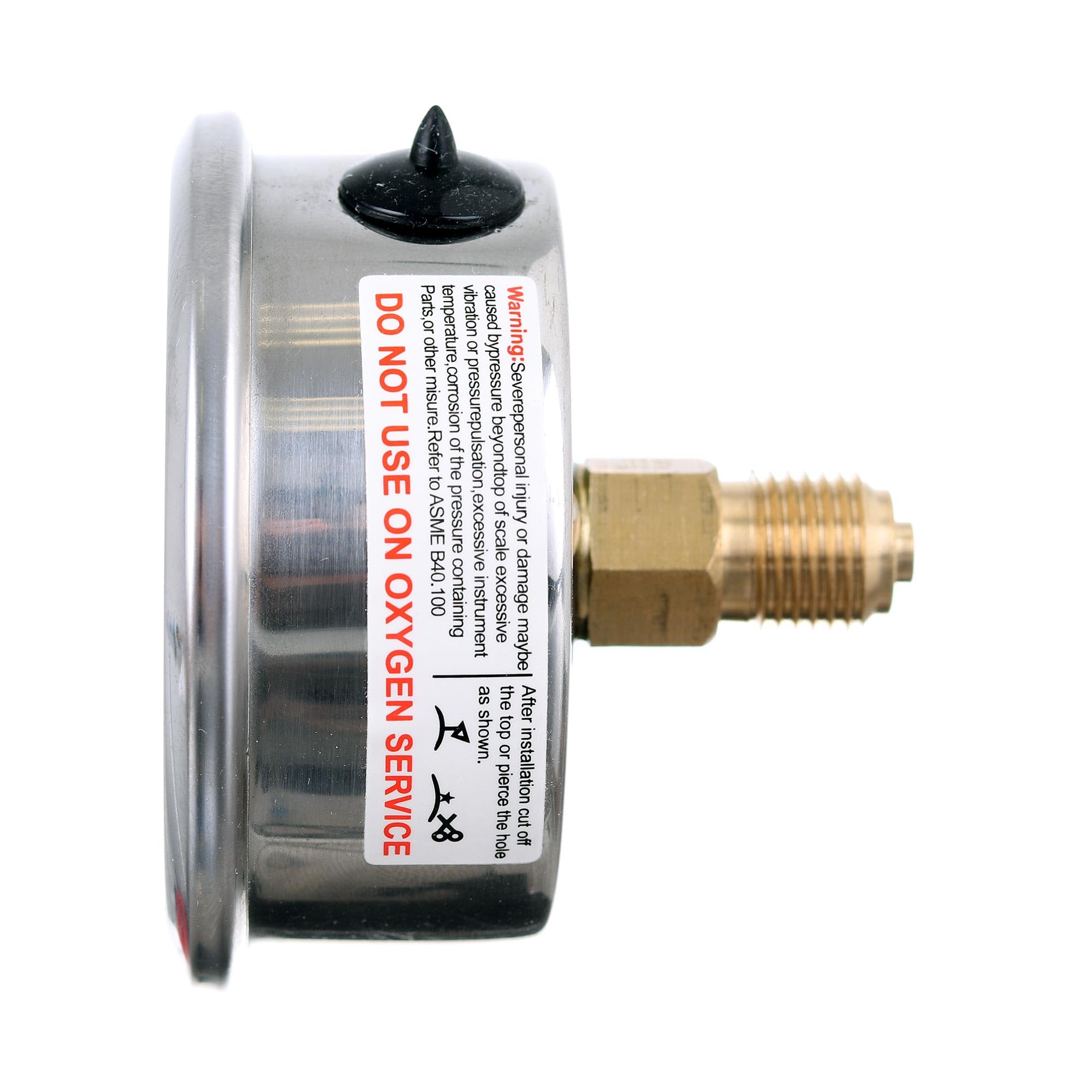 TC TECHNIC Manomètre à glycérine 0-250 Bar 3500 PSI 63mm 1/4" à Pneumatique Hydrauliqu