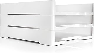 SIGEL SY421 Lot de 3 Bacs à courrier Eyestyle, blanc