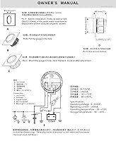 Vista 5 de 52mm (2") Universal Voltímetro Puntero Voltaje 12V 8-16V con Retroiluminación Roja para Barco Marino, Yate, Auto, Motor