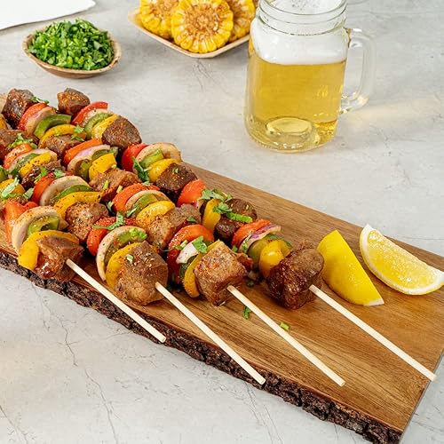 Miniatura 8 de Restaurantware Robata - Brocheta resistente de bambú natural para asar, resistente, 16 pulgadas, caja de 1000 unidades