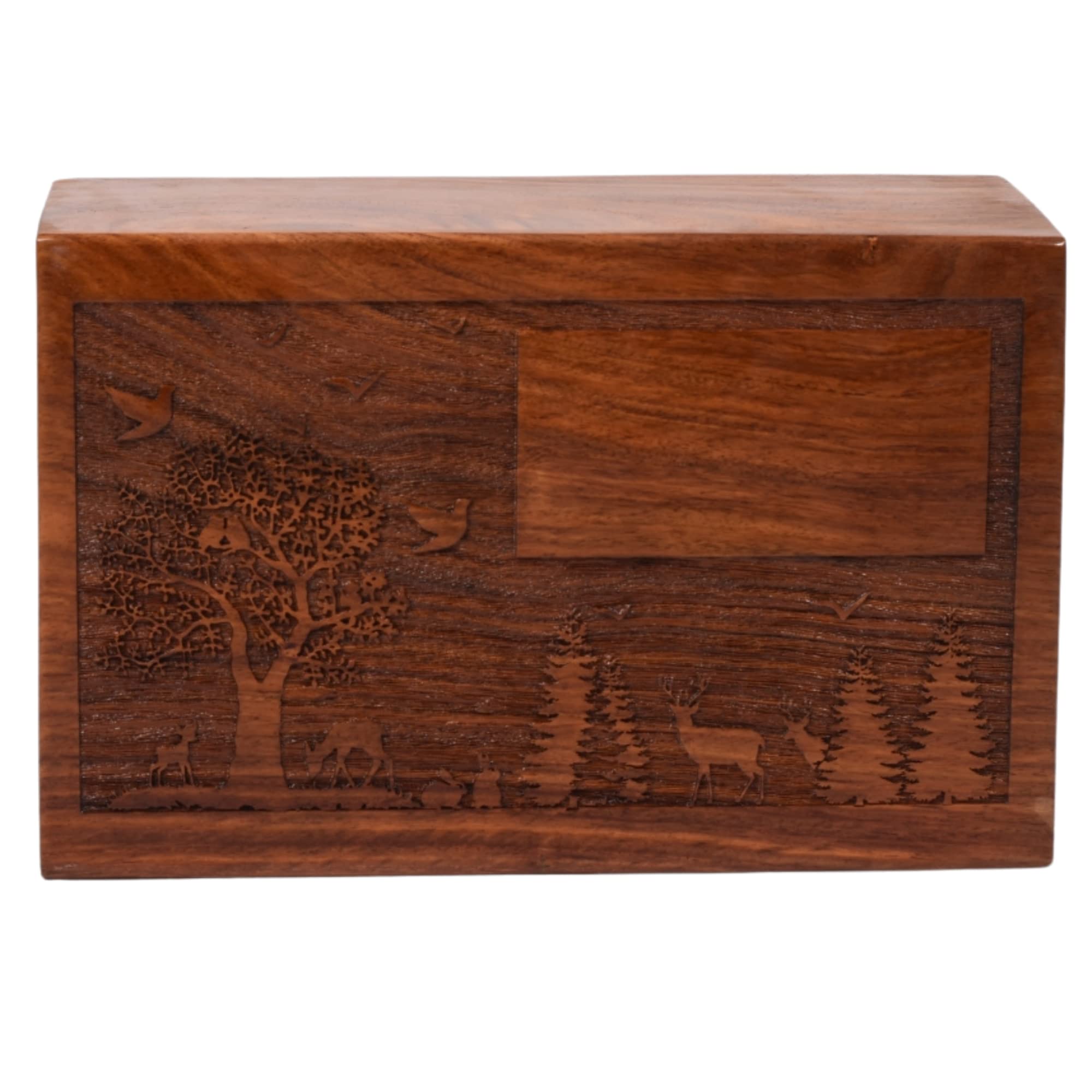 Urne funéraire palissandre RDTree-06 boîte sécurisée cendres humaines