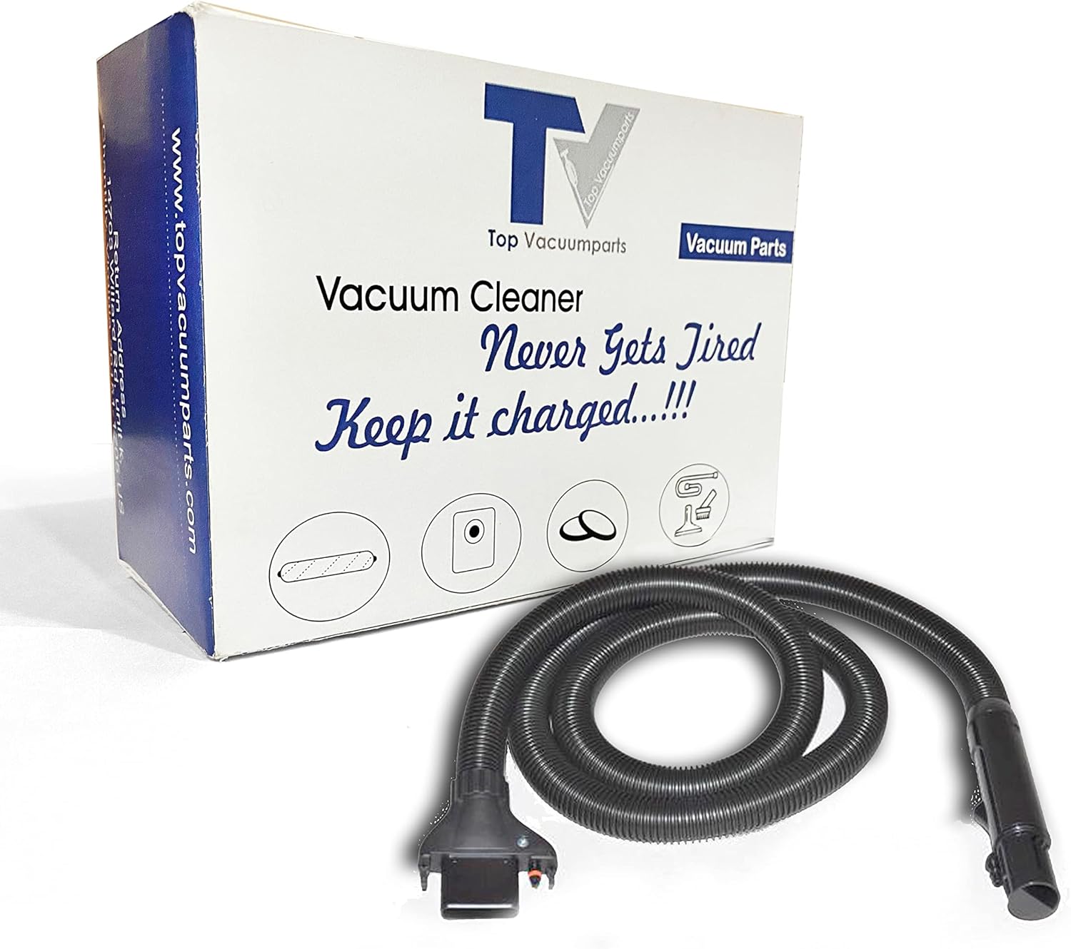Replacement Part For Bissell 22837 Proheat 2x Revolution Pet Pro Hose Assembly 8inch for Select Upright Carpet Vacuum Cleaners # compare to part 1606420