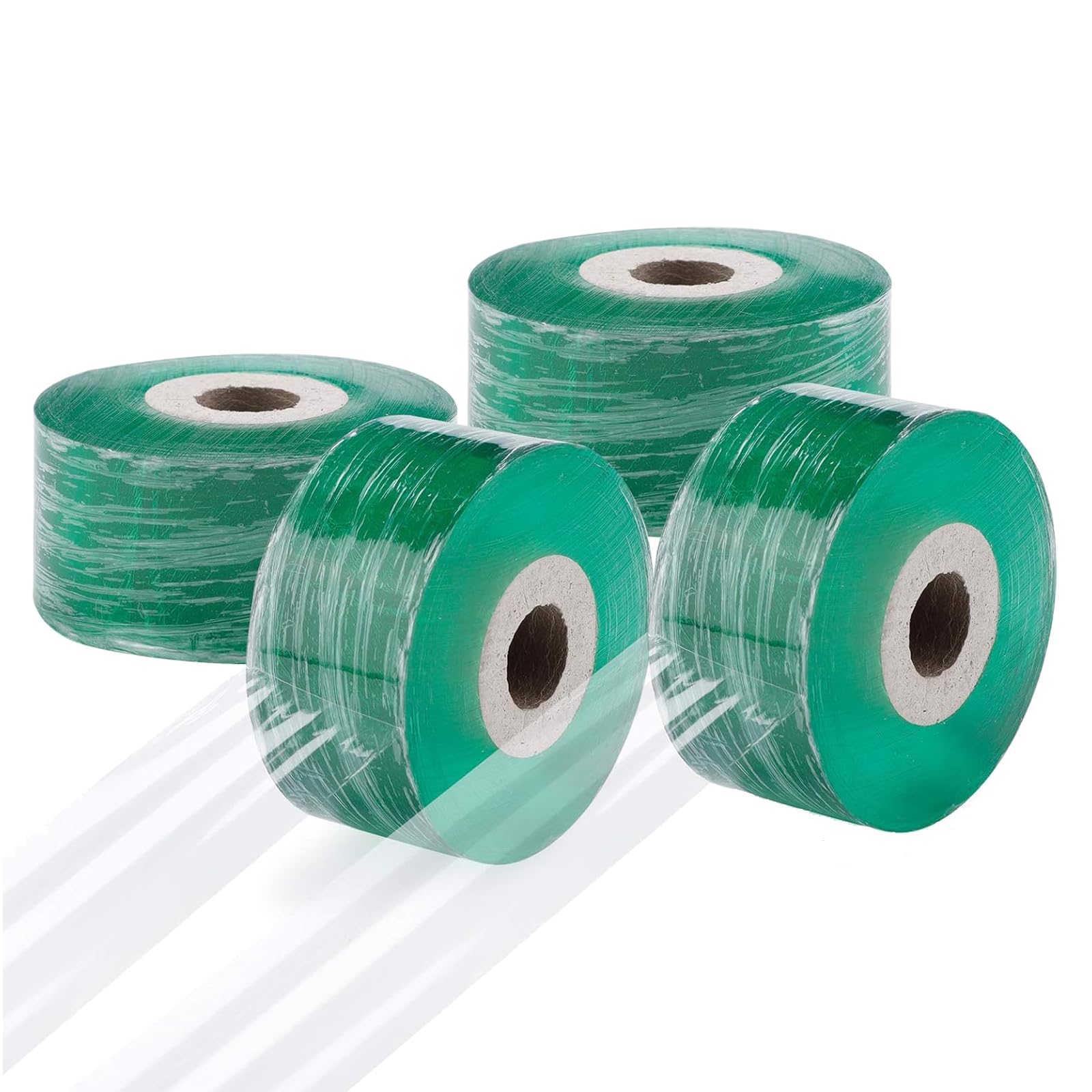 shweehon 4 PCS Transparent Grafting Tape, Stretchable Gardening Tape, Plant Repair Tape, for Garden Nursery Tree Seedlings Flowers