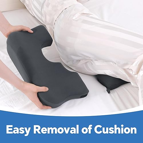 Miniatura 4 de HOMBYS Almohada de dona para el dolor de coxis con soporte lumbar, cojines para dolor de cama para trasero, almohadilla de coxis firme de espuma