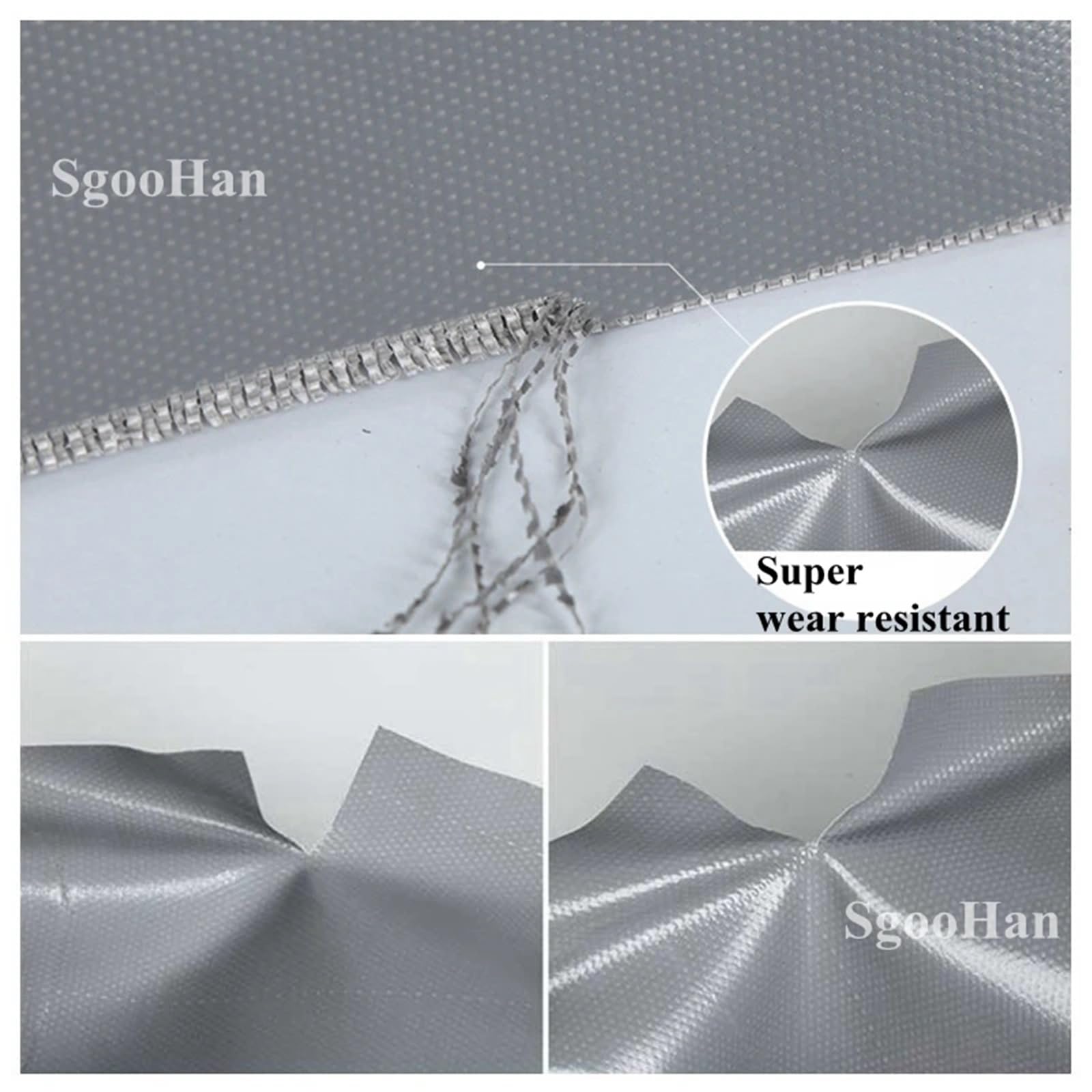 Lona impermeable resistente para camiones, lona recubierta duradera, cinta de reparación y toldo resistente a la lluvia, toldo Oxford (2 x 2 m), máxima protección al aire libre