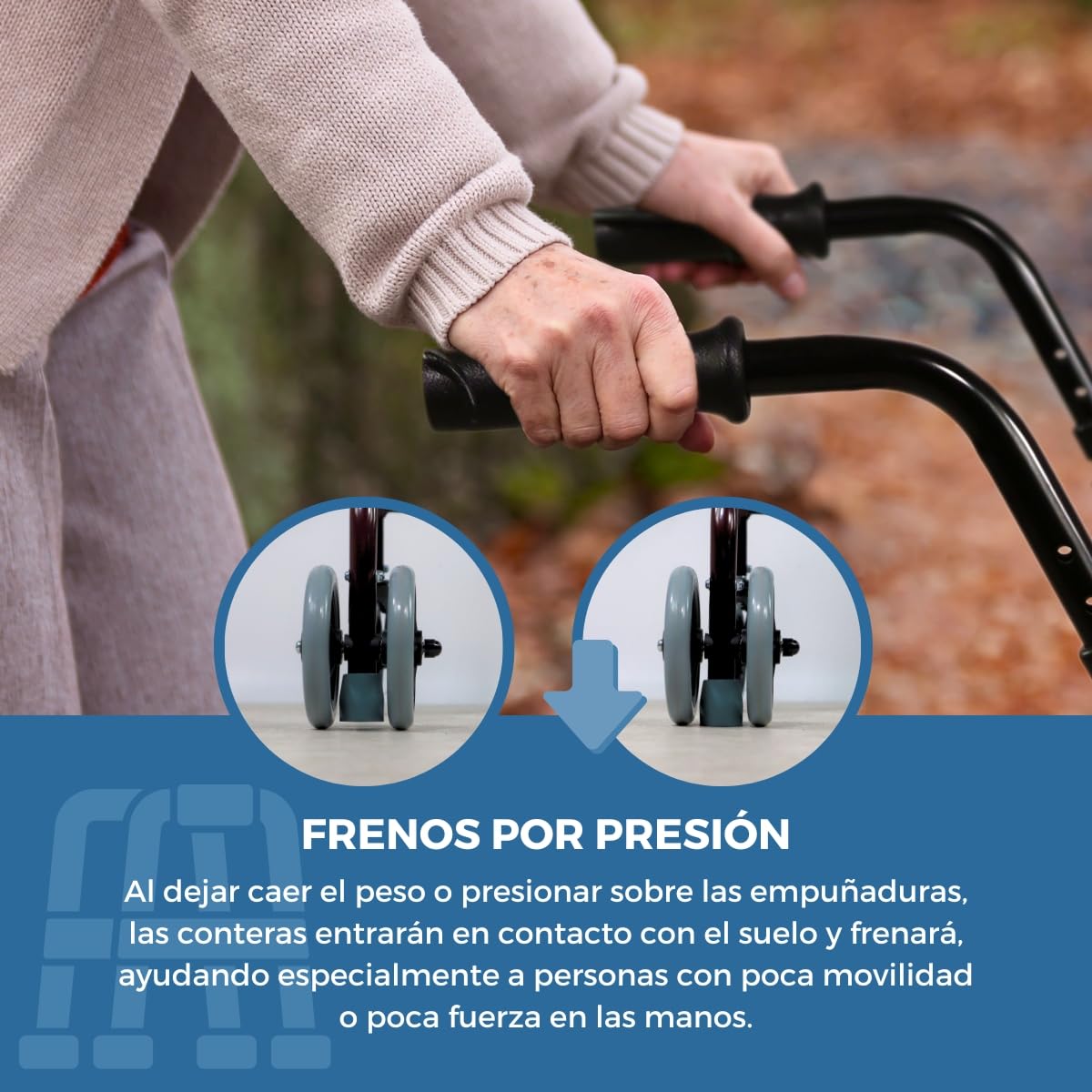 Mobiclinic, Andador con cojín viscoelástico, Prado plus, Frenos por presión, Aluminio, Plegable, Cesta, Asiento, Para sillas y andadores, Ancianos, Ligero, 4 ruedas, Burdeos