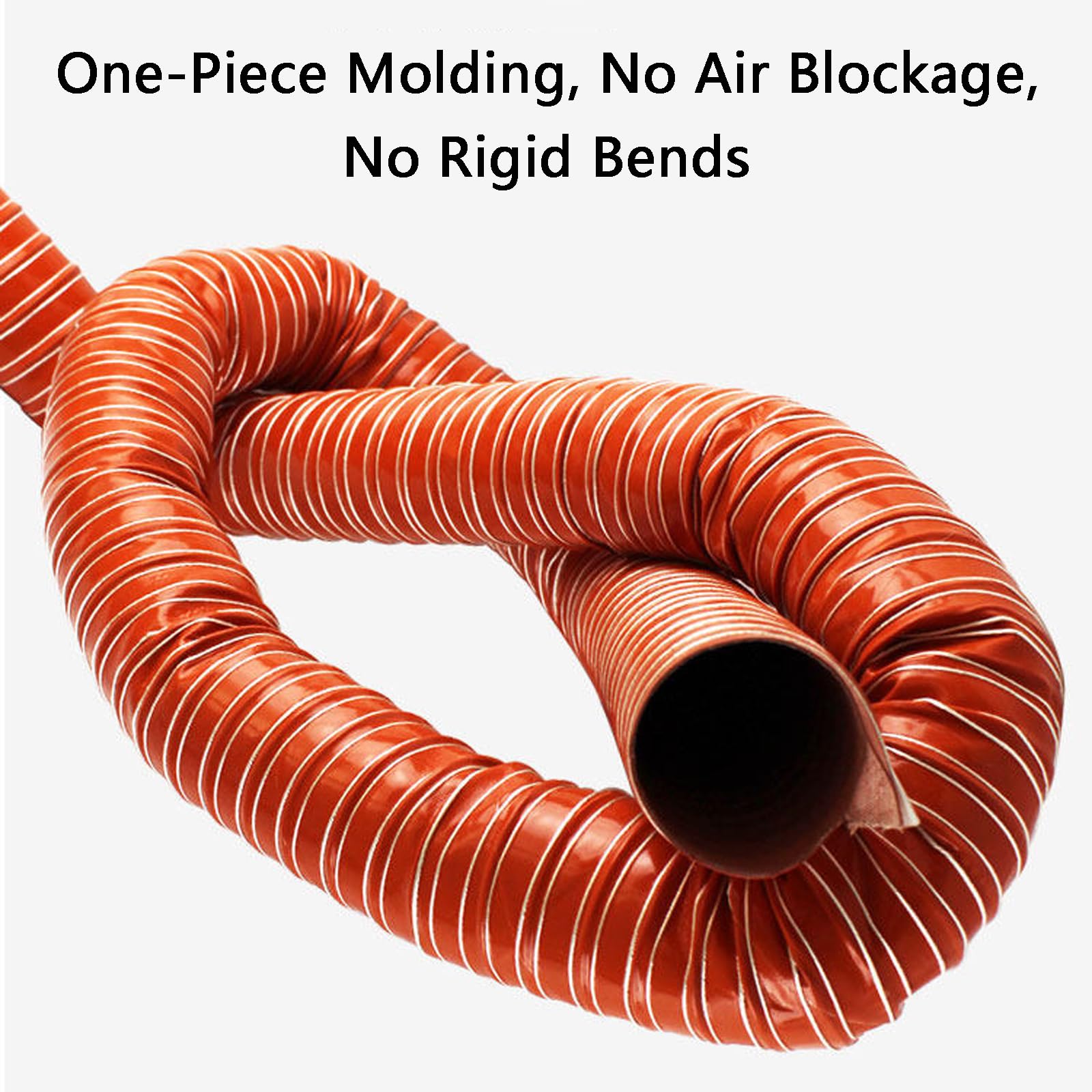 Tubo Aire Acondicionado Portatil,Tubo Aire VentilacióN,ExtraccióN De Aire Acondicionado PortáTil,Manguera De Silicona para Conductos De Aire De Alta Resistencia Al Calors
