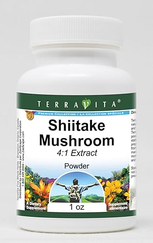 TerraVita Polvo de extracto de hongos Shiitake 41 (1 oz, ZIN 420576) - Paquete de 2