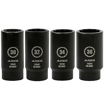 Amazon.com: ARES 12062-4-Piece Axle Nut Socket Set - 30mm
