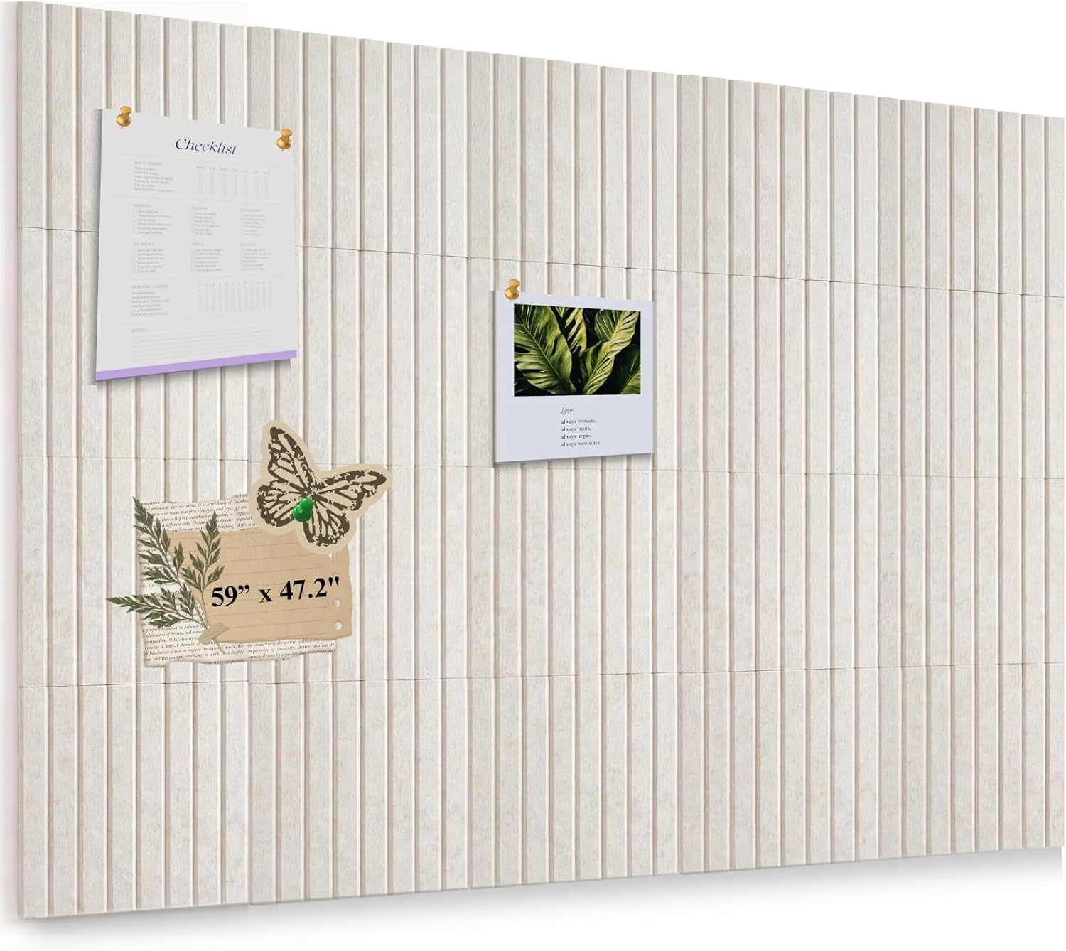 Large Bulletin Board 60" x 48" - 20 Pack 12"x12"x0.35" Felt Wall Panels with 100 Removable Ahesive Tabs, Cork Board Alternative for Walls, Home Office Decor, Classroom Notice Board & Photo Display