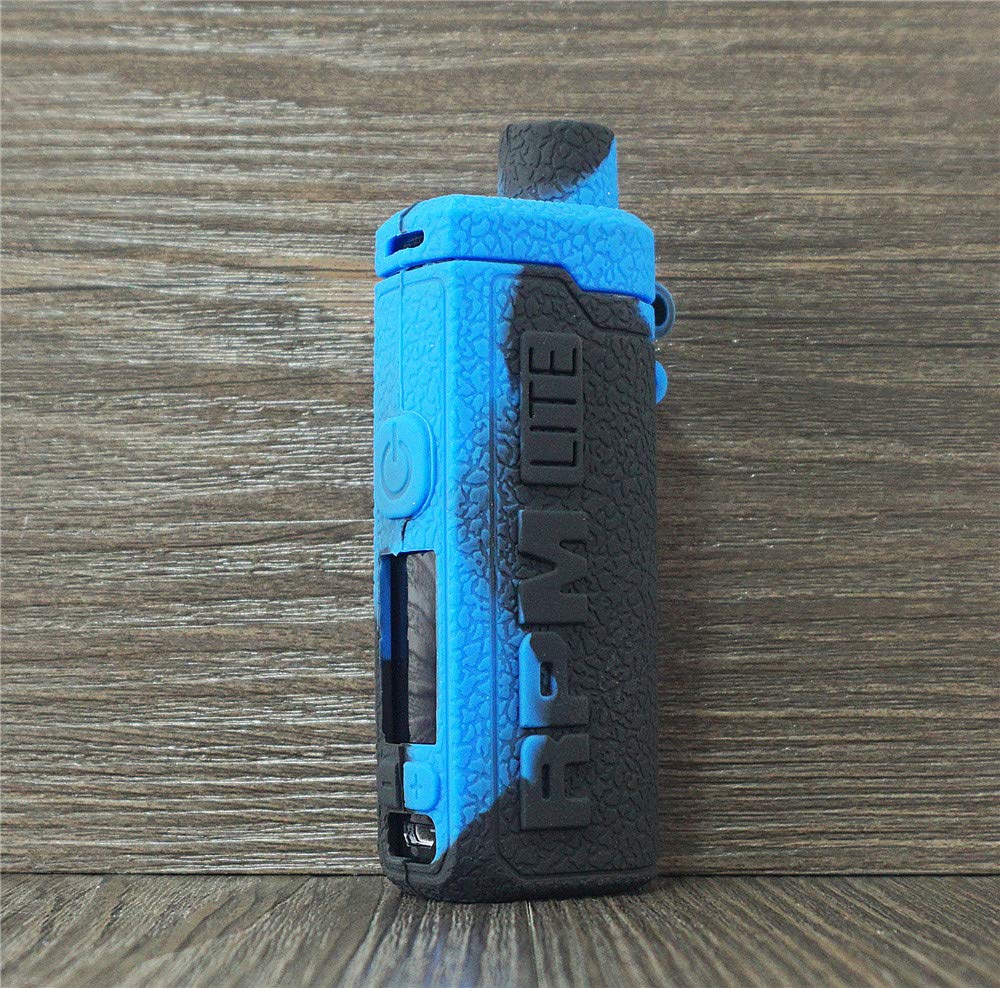 ORINSmok RPM Lite Protective Case, Texture Silicone Case for Smok RPM Lite 40W AntiSlip Cover Shield Sleeve Wrap Decal Skin(BlackBlue)