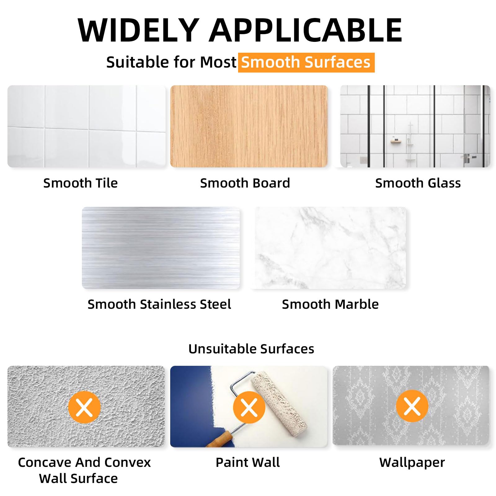 Paquete de 6 ganchos adhesivos para toallas de baño, pared interior de ducha resistente, adhesivo en el abrigo de bata, colgador de baño, pared, cocina, armario, RV (negro)