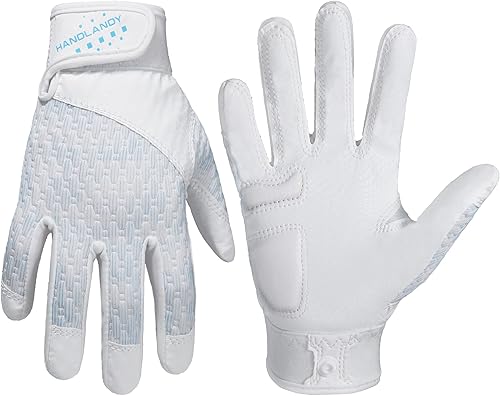 Vista 49 de HANDLANDY Guantes de bateo de béisbol para adultos y jóvenes, guantes de bateo de sóftbol transpirables para hombres, niños y niñas