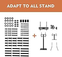 Vista 4 de Tornillos de montaje de TV universal kit de instalación incluye M4 M5 M6 M8 tornillos y espaciadores para Samsung, Vizio, LG, TCL, Sony, Sharp