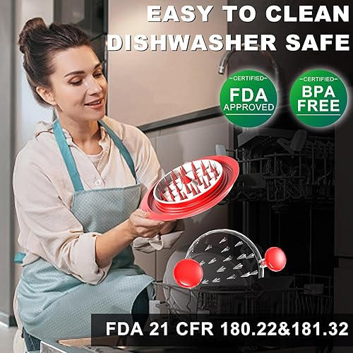 Miniatura 2 de Trituradora de pollo con plato, herramienta trituradora de carne profesional grande de 11 pulgadas, herramienta de trituración de pechuga de pollo,