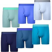 Boys Boxer Briefs 6-Pack, Moisture-Wicking Underwear with Fly