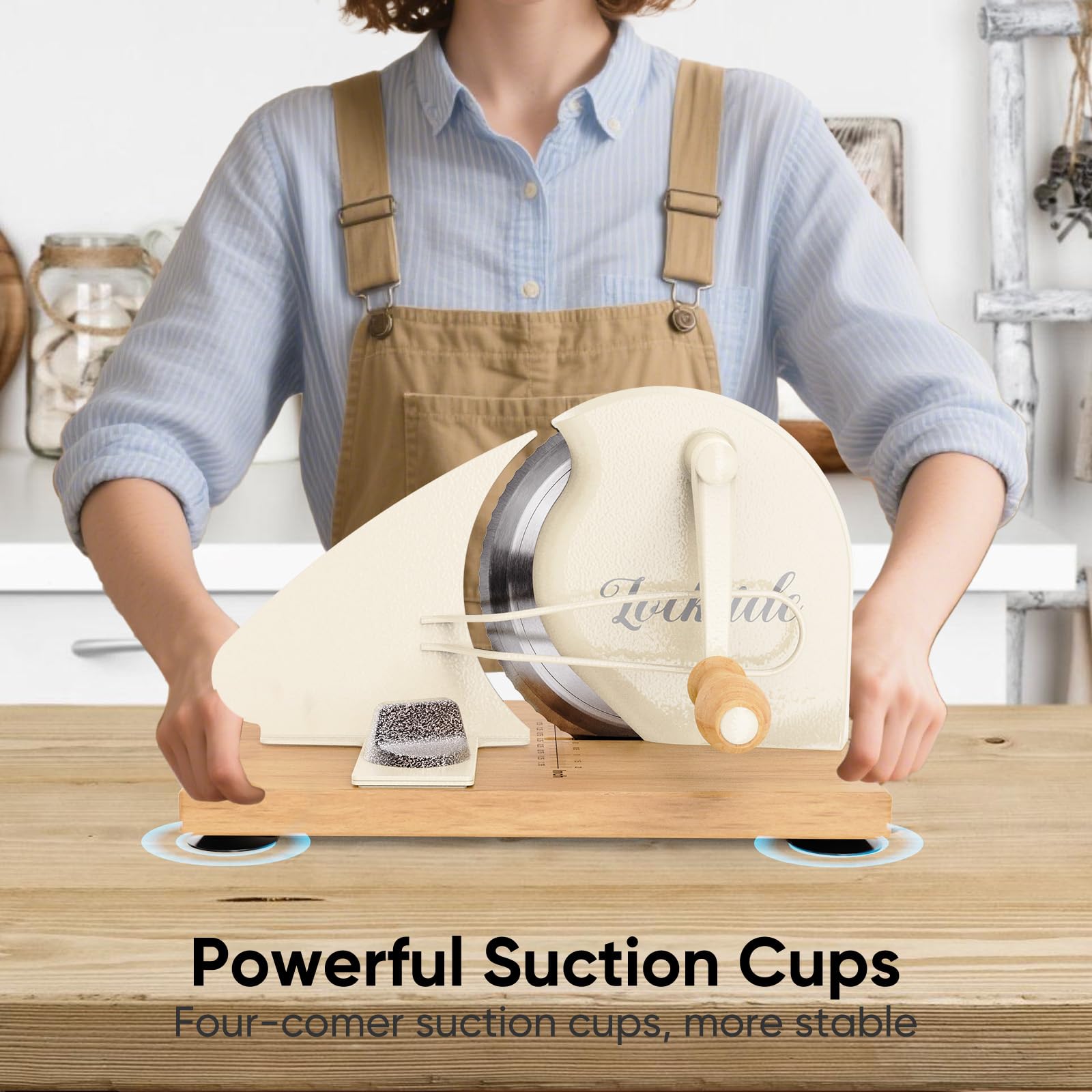 LockTide Affettatrice manuale per pane con lievito naturale fatto in casa