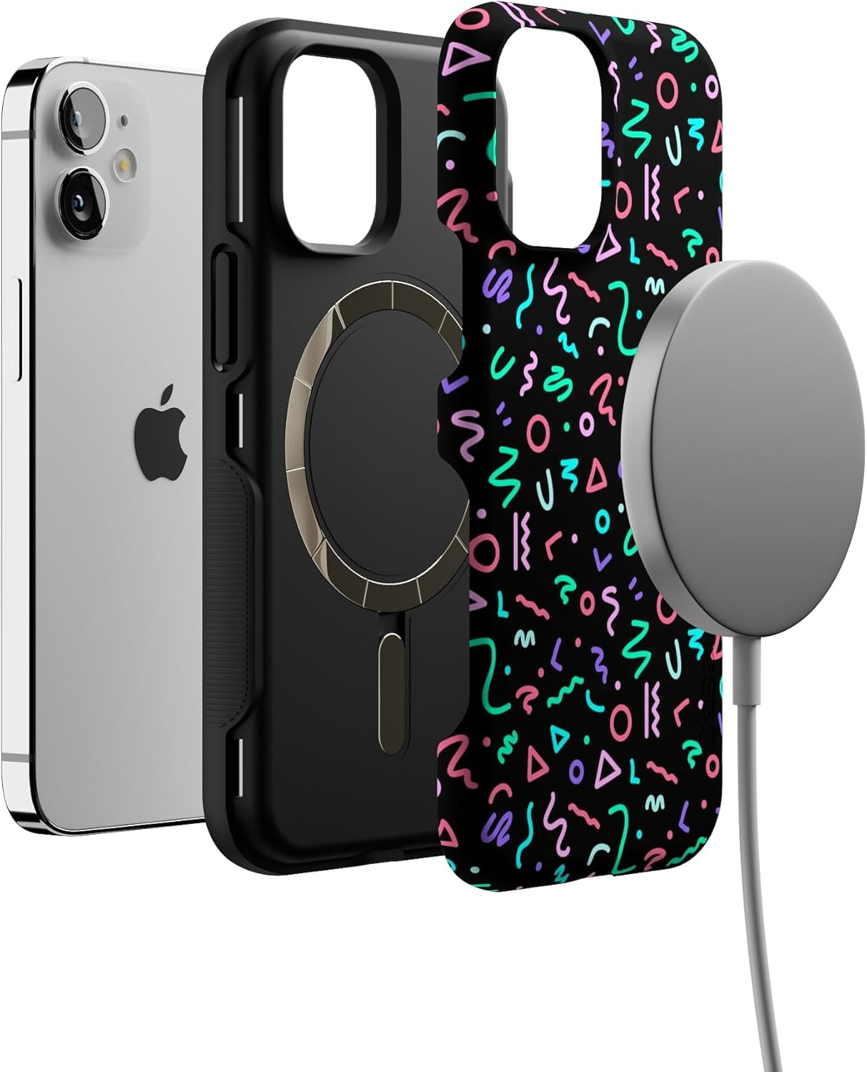 Casely iPhone 12 Mini Case | Always Vibing | Retro | Compatible with MagSafe | Bold Protective Design
