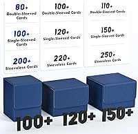 Vista 131 de ZLCA MTG YuGiOh - Caja de cartas para cartas intercambiables, MTG YuGiOh con capacidad para más de 100 tarjetas de una sola funda, caja