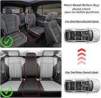 Vista 7 de Auxko Alfombrillas para todo tipo de clima, aptas para Hyundai Palisade 7 y 8 asientos 2020-2024 2025, juego de accesorios de goma de elastómero