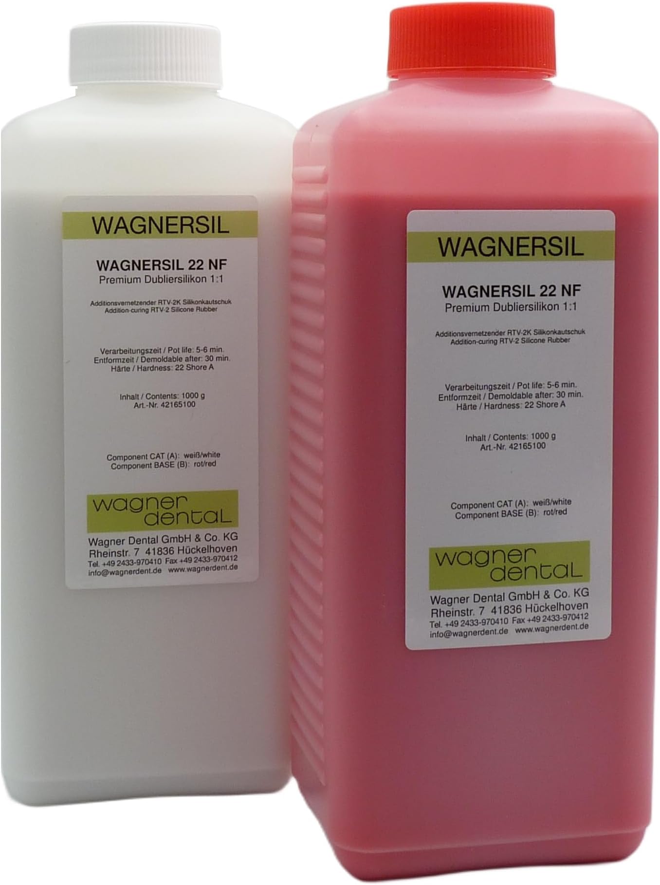 WAGNERSIL22 NF paint set, brushable silicone rubber (soft) 2 kg