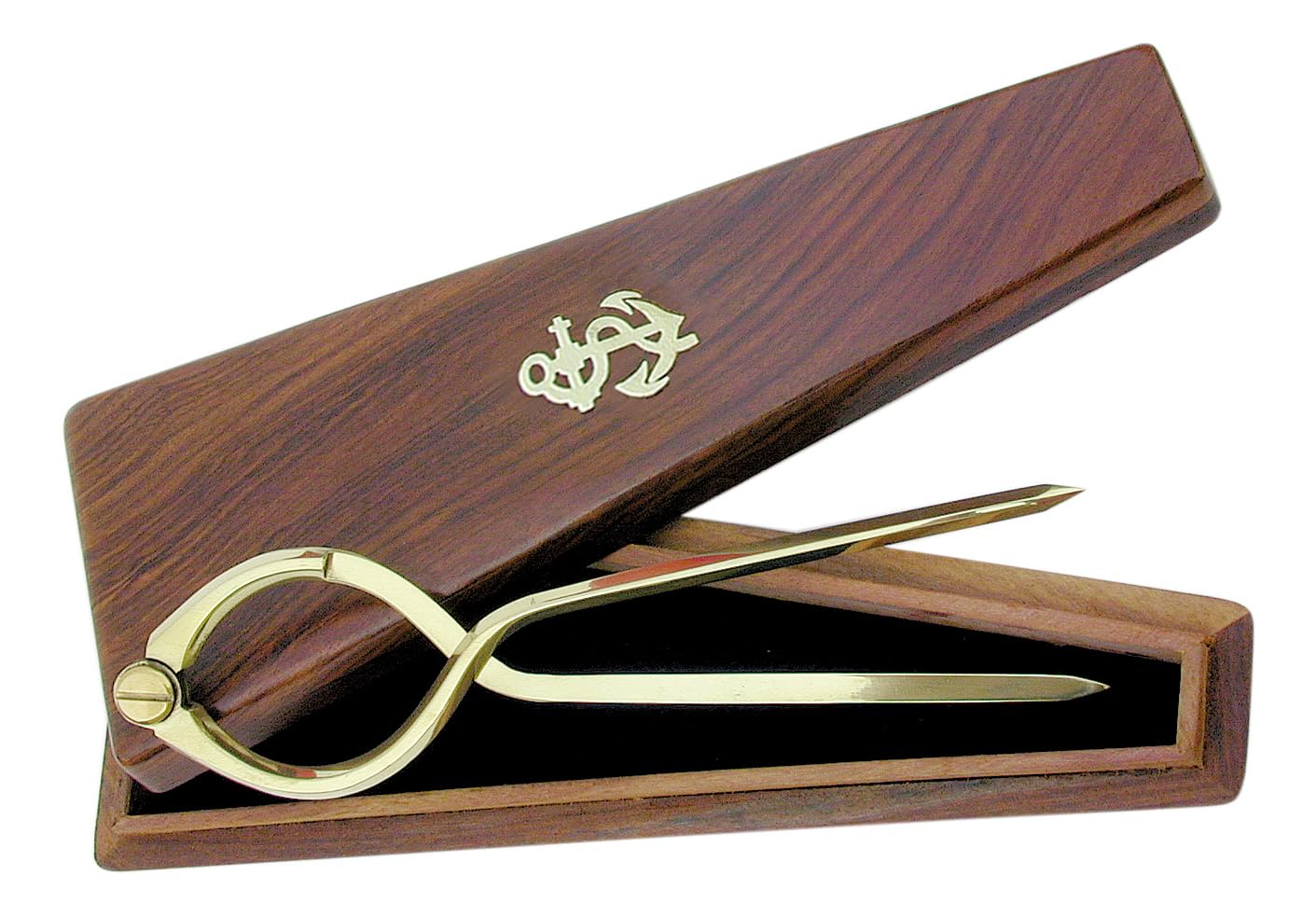 Compasso per carte di credito, in ottone, larghezza = 18 cm