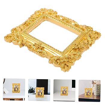 Amazon.com - Wakauto Mini Retro Square Picture Frame,Resin