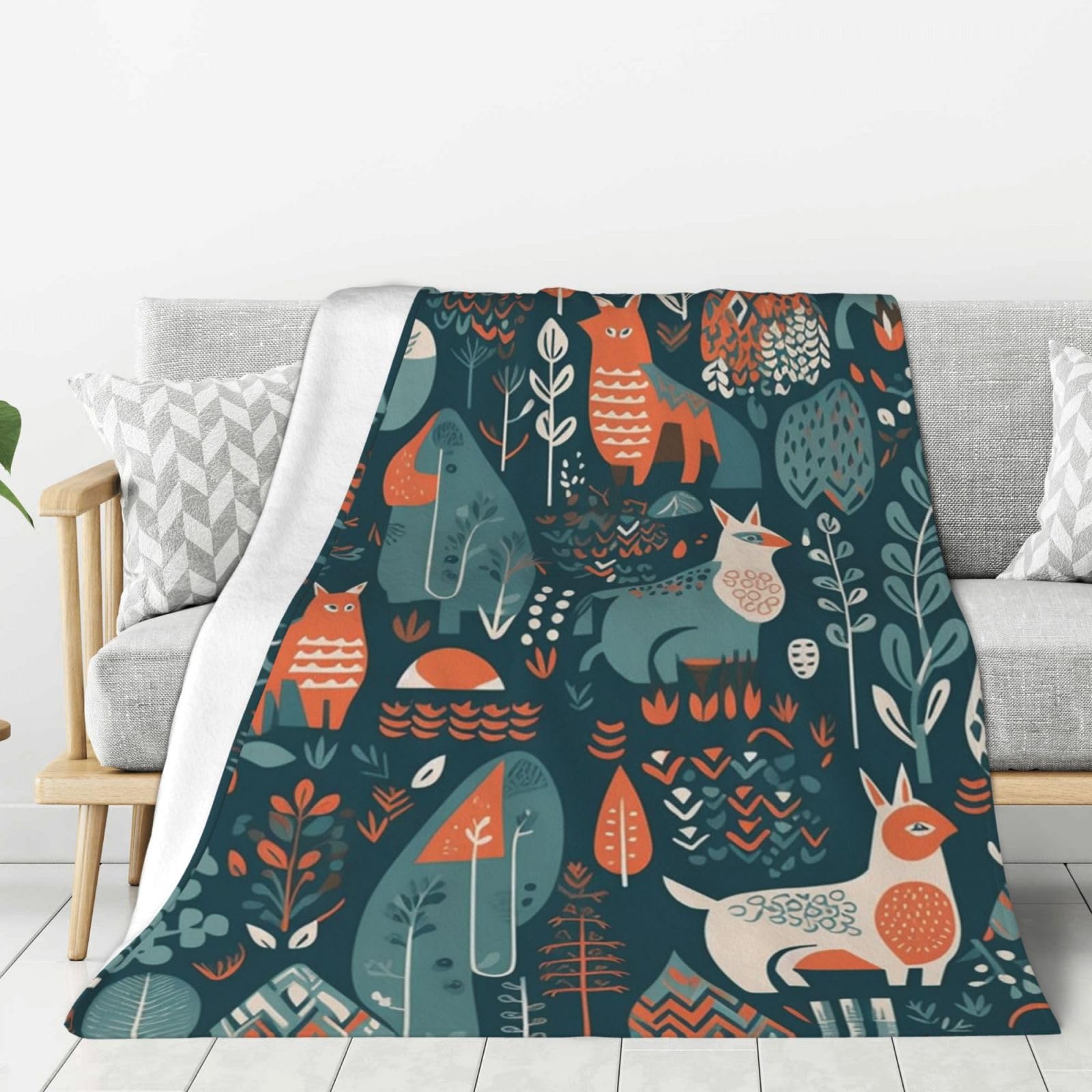 Couverture polaire en flanelle scandinave pour vos soirées canapé cocooning