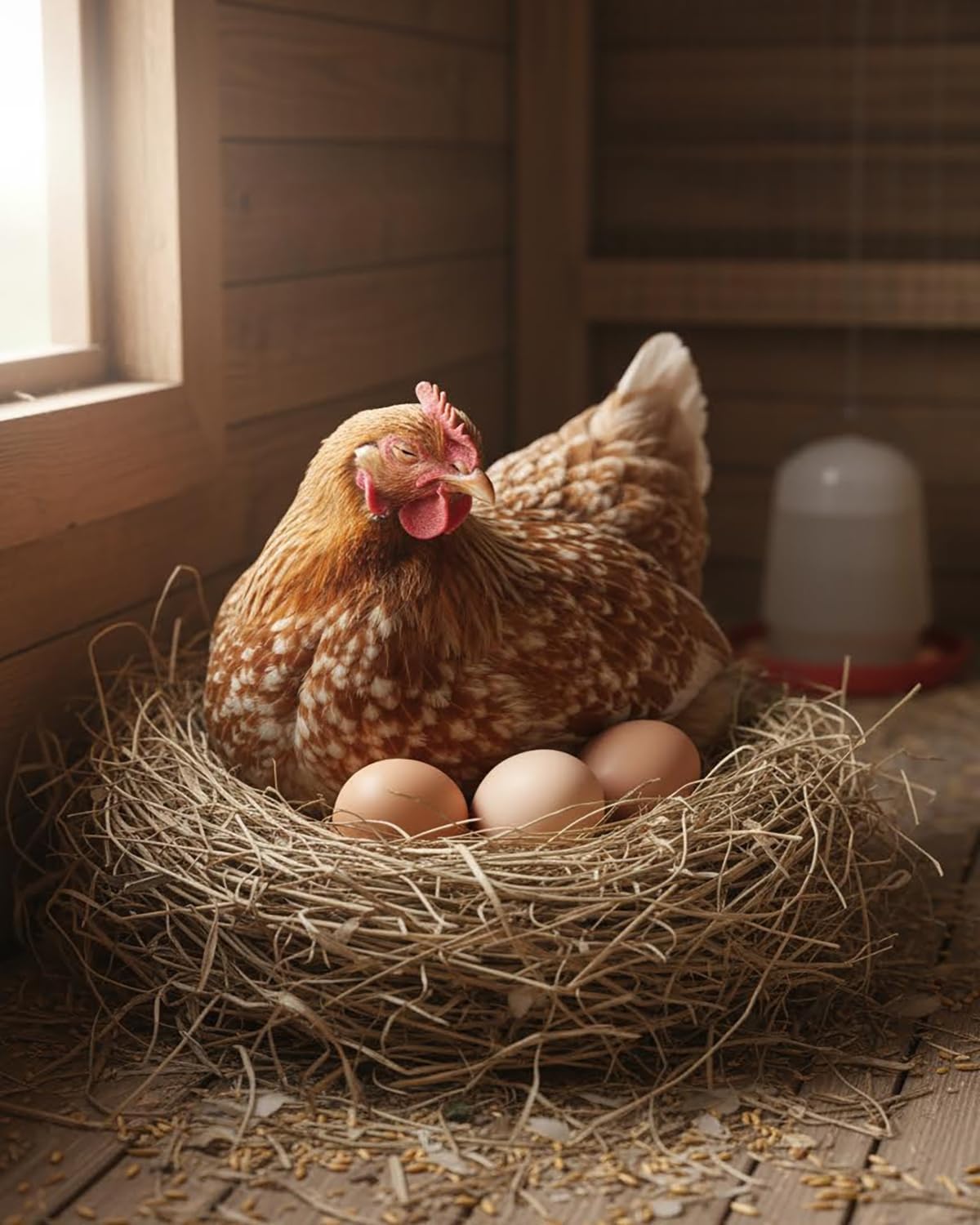 8 PCS Wooden Fake Dummy Nest Eggs - Agricultural Tools for Chicken Coop Nesting,Encourages Hens to Lay Eggs（Brown）