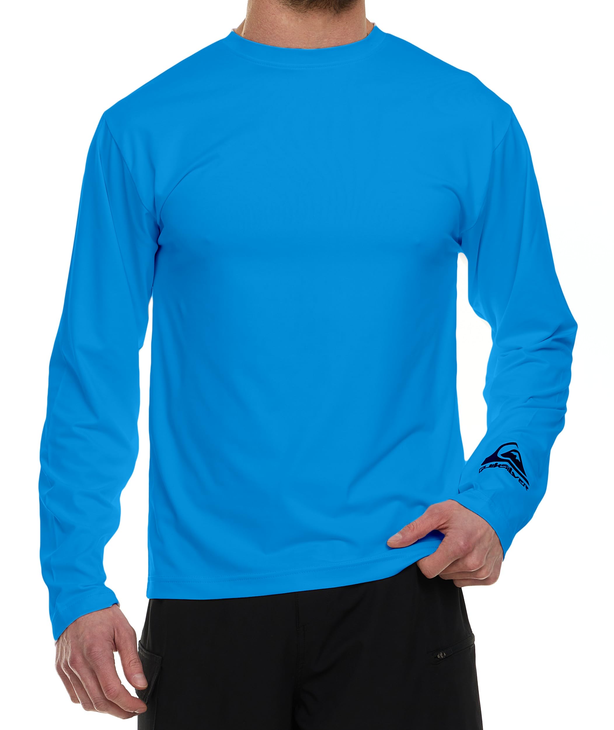 Quiksilver Camiseta de natación de manga larga y corta para hombre, UPF 50+, grande y alta