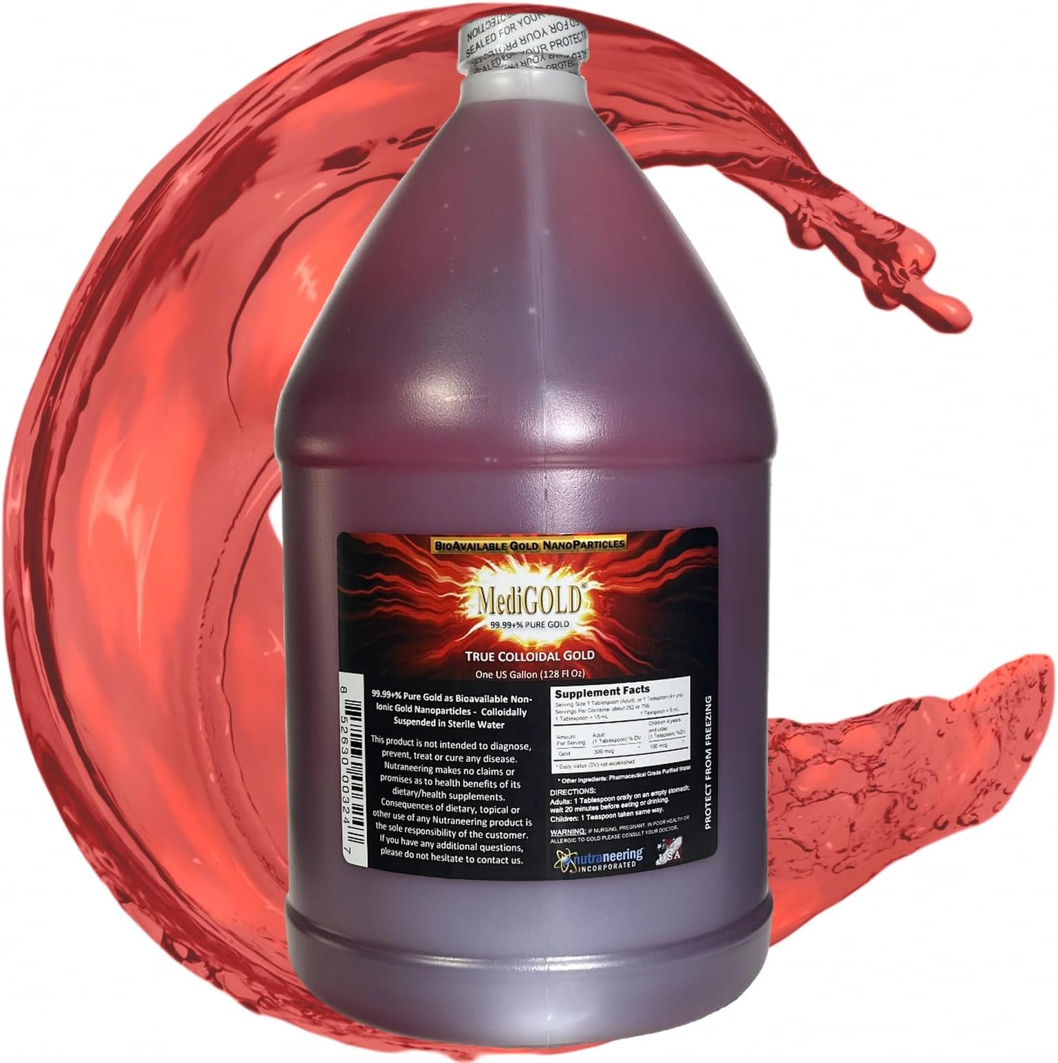 MediGOLD - True Colloidal Gold - 1 US Gallon