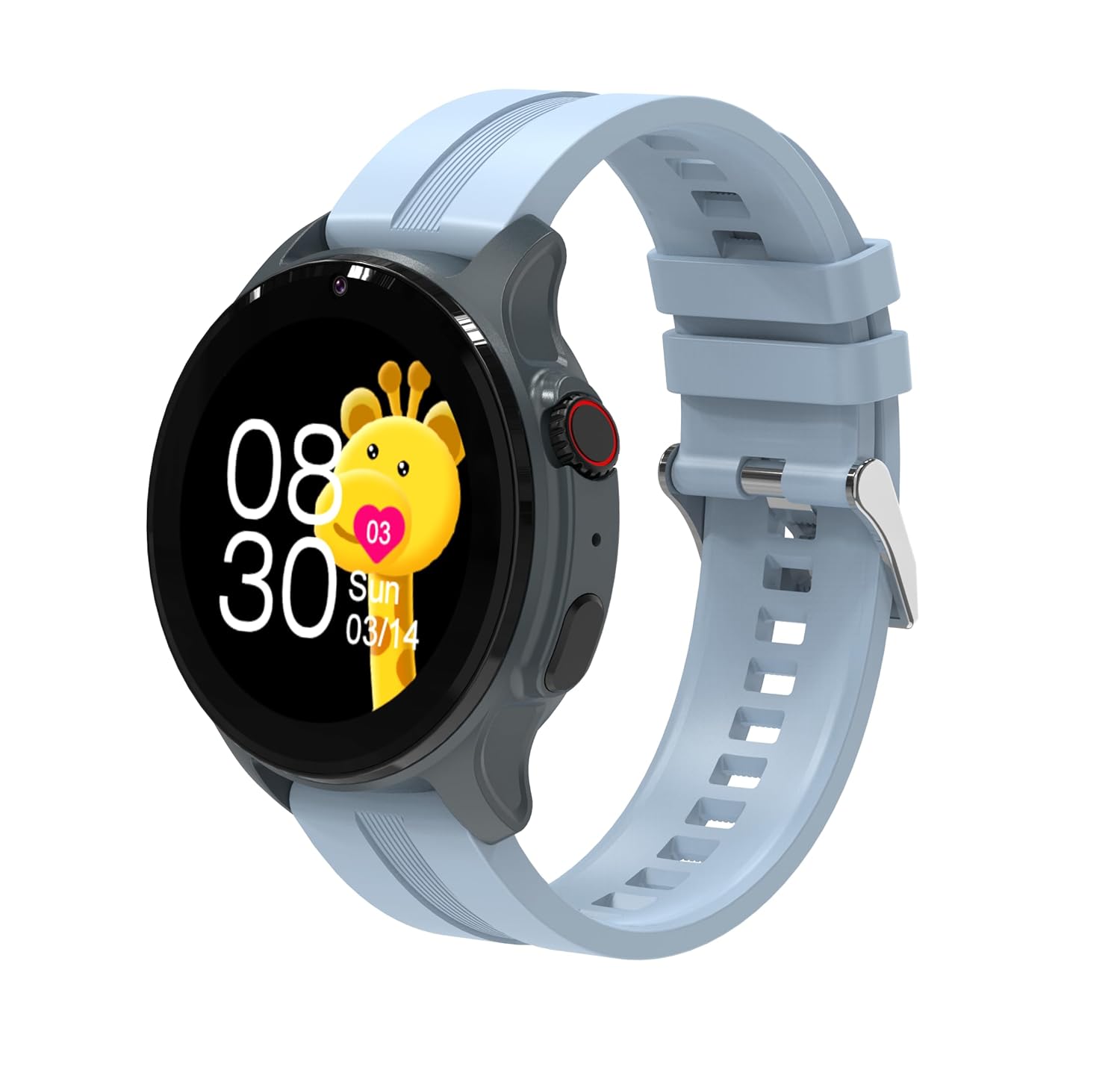 WEARFIT Champ Revolve 4G Kids Smart Watch – GPS Tracker with Real-Time Location, 2-Way Video Calling, IP67 Waterproof – Long Battery Life Smartwatch for Boys & Girls Ages 3-12 (No Jio) (Grey) WEARFIT Champ Revolve 4G Kids Smart Watch – GPS Tracker with Real-Time Location, 2-Way Video Calling, IP67 Waterproof – Long Battery Life Smartwatch for Boys & Girls Ages 3-12 (No Jio) (Grey)