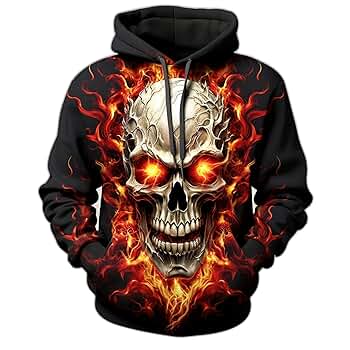 トップス ThugClub 24AW SKULL HOODIE Vintage Y2K Skull Skeleton Zip up Hoodie LRG Style Skate XL