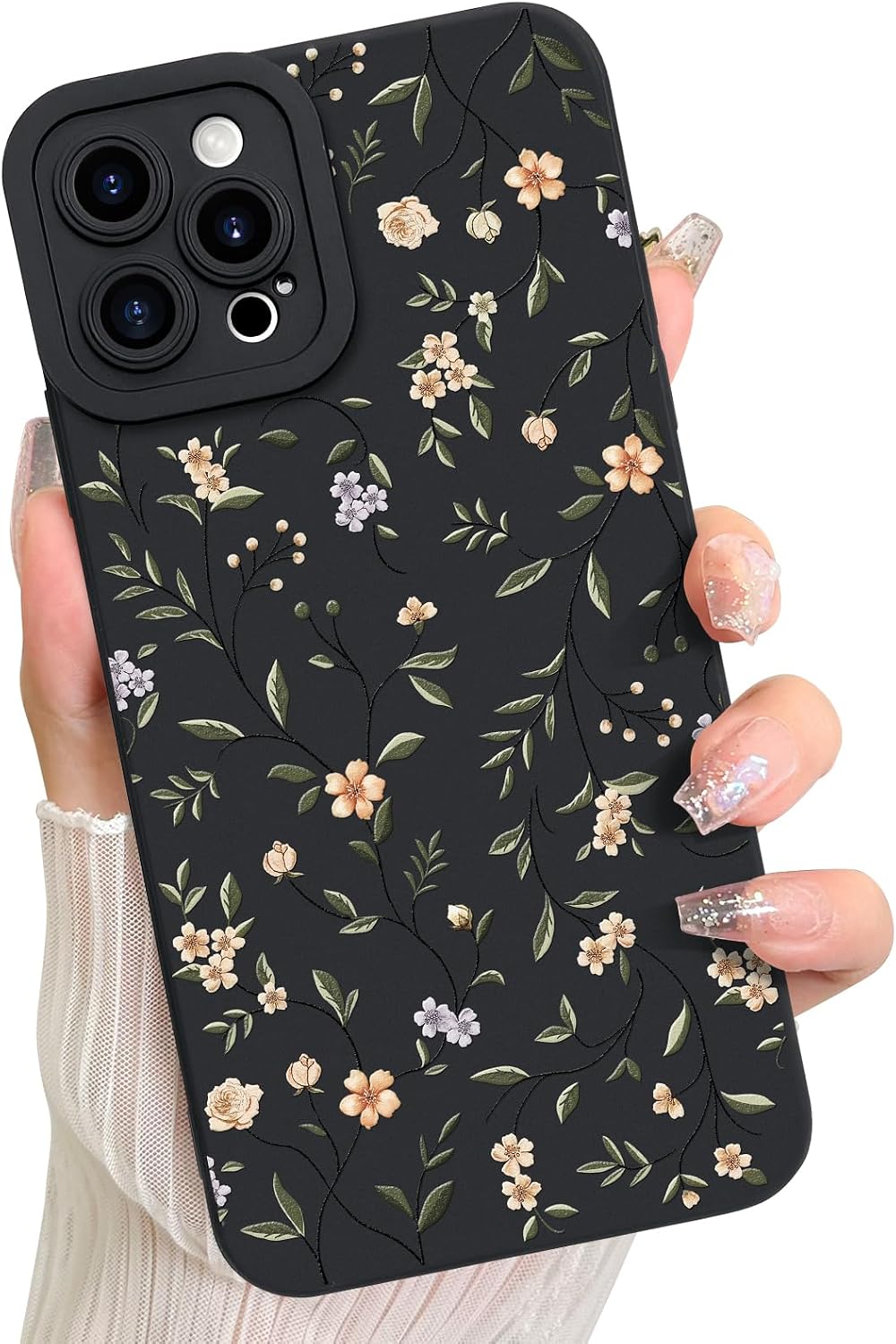 LSL Case for iPhone 12 Pro Max Colorful Floral Pattern Print Design
