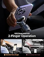 Vista 8 de LISEN Magsafe Soporte de teléfono para CD MagSafe para montaje en automóvil [ángulo ajustable] Soporte magnético para teléfono para iPhone Magsafe