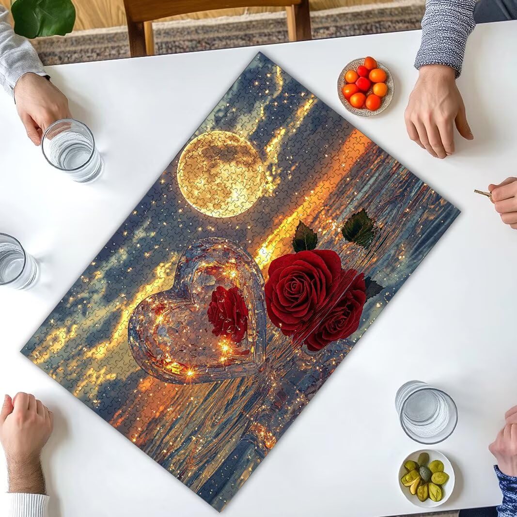 Puzzle dla dorosłych 2000, puzzle walentynkowe, prezenty -8157 | Drewniany, druk HD, idealne dopasowanie, kolorowe pudełko, litera z tyłu, pełne akcesoria, konfigurowalny