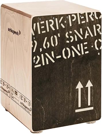 Schlagwerk CP403BLK 2inOne Series Medium Size Snare Cajon - Black