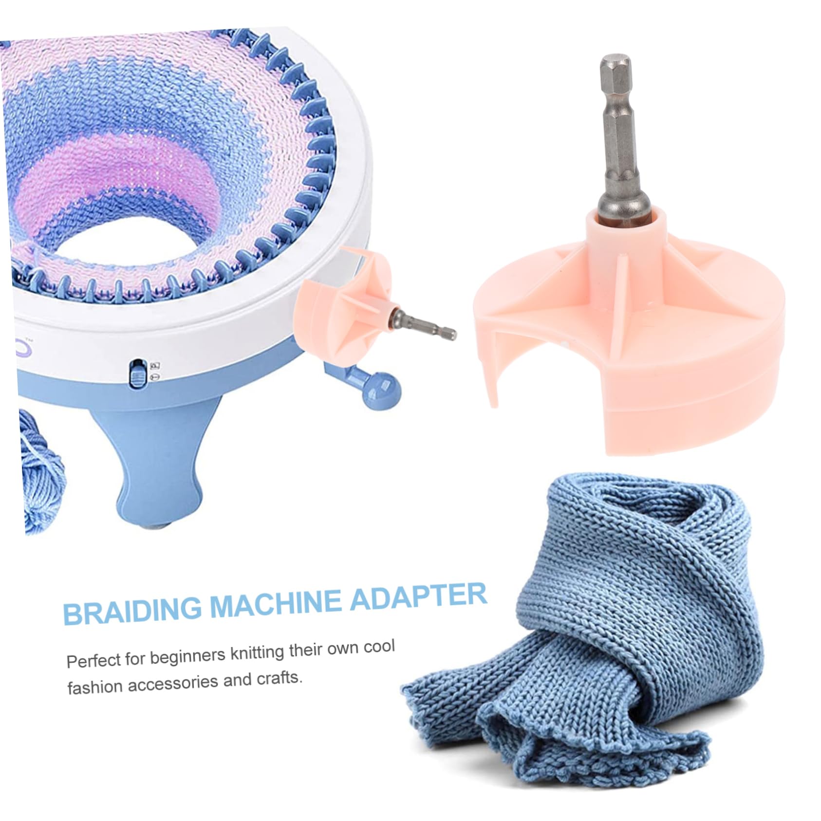 SHINEOFI 5stücke Strickmaschinen-adapter Für Handkurbel Schneller Und Einfacher Austausch Des Kurbelgriffs Kompatibel Mit Gängigen Strickmaschinen Robustes Material Edelstahl Für