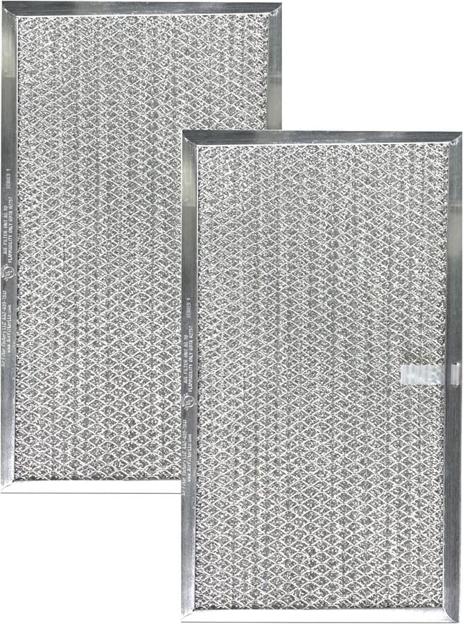 (2 PACK) Compatible Replacement for BROAN 97007893 99010159 Range Hood Aluminum Grease Filters