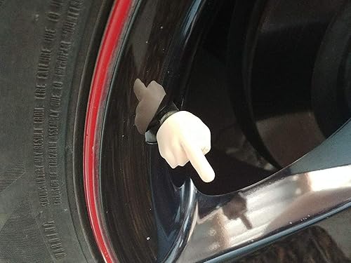 Miniatura 4 de 5 tapas de válvula de dedo medio, 16 colores, fabricadas en Estados Unidos