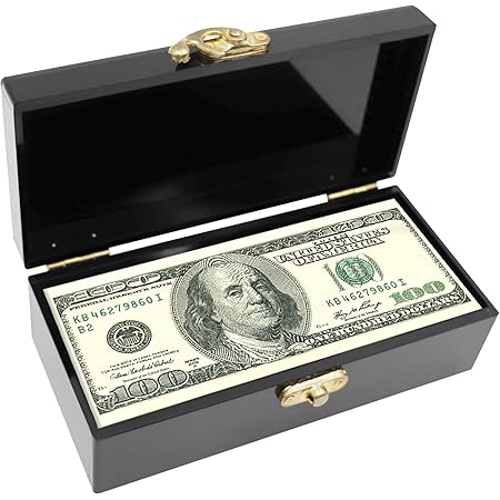 Amazon.com: Black Acrylic Lockable Cash Box, Money Holder, Cash ...
